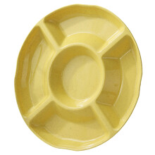 Candy Plate Round Food-Grade PP 5-Compartment Serving Tray