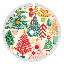 Christmas Tree Skirt 36 Inch Rustic Holiday Decor