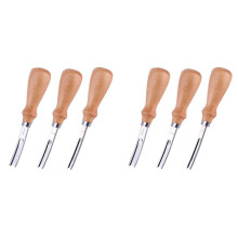 Outil à biseauter les bords du cuir 4 mm 6 mm 8 mm (lot de 2)