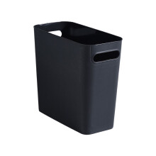 Worallymy Large Trash Can Black High-Capacity 13 Gallon