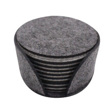 20-Piece Round Glass Coasters Set with Storage Box