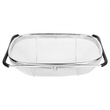 Panier d'égouttage pliable en acier inoxydable pour évier