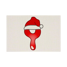 Kerstletter maaltijdmat feestelijke tafeldecoratie