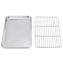 Tutuviw baking sheet and rack set stainless steel 12.4 inch