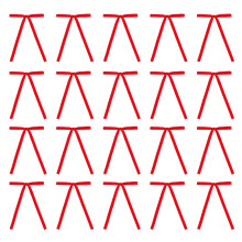 Velvet Christmas Bowknot Ribbon Bows Pack of 20