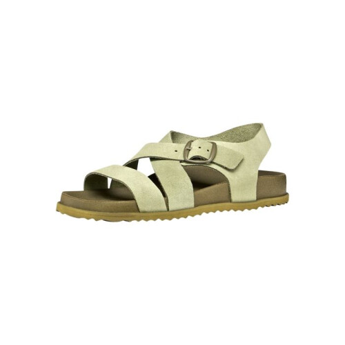 Geox Sandales - GEOX - Sandybett - Cuir - Olive - Bride/Boucle