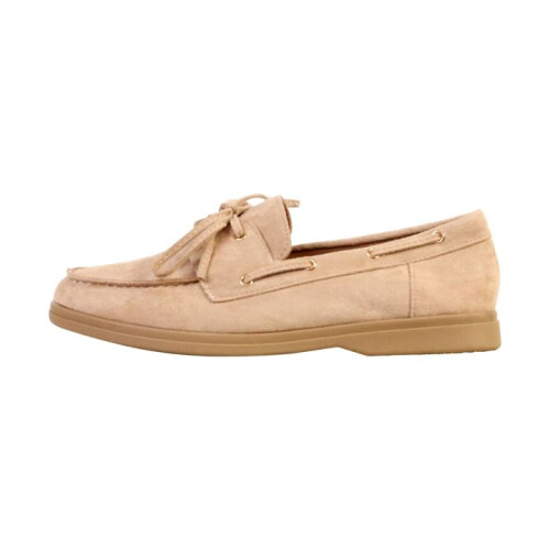 Schnür-Mokassin - SUPER MODE - LBS - Beige - Synthetisches Obermaterial - Runde Spitze