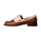 Mocassin Cuir Emilie Karston Flore - Cognac 1