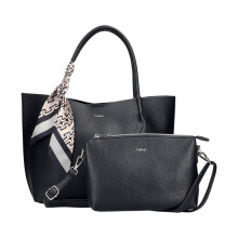 Borsa a mano e piccola borsa a tracolla - RIEKER - Rieker Kukino - Nero - Chiusura a patta magnetica e zip - Piccola borsa a tracolla regolabile