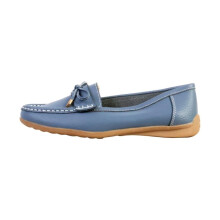 Mokassiinit - SUPER MODE - LBS - Sininen denim - Päällinen nahkaa - Keinokuitupohja