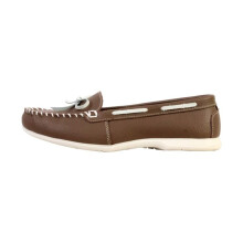 Mocassin - SUPER MODE - LBS - Cuir - Enfiler/Lacets - Kaki