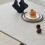 AINPECCA 4 Dining Chairs PU Grey and Table Set Kitchen 6
