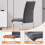 AINPECCA 4 Dining Chairs PU Grey and Table Set Kitchen 10