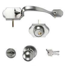 Schiebetürgriff für Scheunentür, Schrank, bündige-Silber