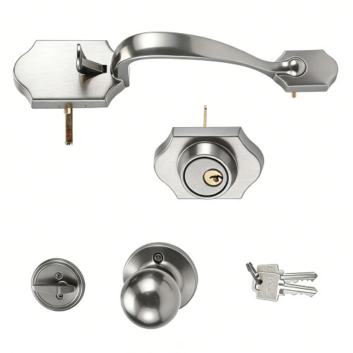 Schiebetürgriff für Scheunentür, Schrank, bündige-Silber