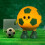 Kinder LED-nachtlampje, voetbalmodel, dimbaar, siliconen, USB, groen 1