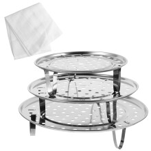 Ensemble de panier vapeur en acier inoxydable
