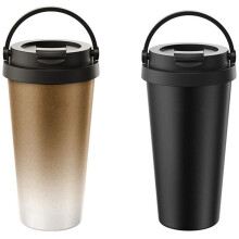 2er-Pack 500-ml-Vakuumflaschen fürs Auto, Edelstahl