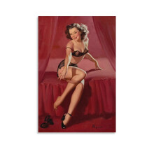 Impression sur toile vintage de Gil Elvgren (20 x 30 pouces)