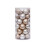 Boules de Noël transparentes dorées 6 cm, lot de 30 1