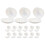 Coffret cadeau blanc en PP en forme de coquillage – 15 pièces 1