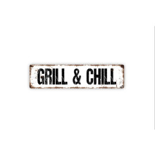Panneau métallique Grill and Chill 4 x 16 pouces