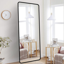 65 x 22 in Full Length Floor Mirror, Freestanding & Wall