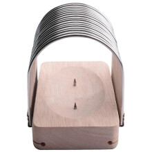 Trancheuse à pommes de terre Hasselback en acier inoxydable et bois