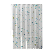 Rideau de douche blanc en EVA 180x80cm avec œillets