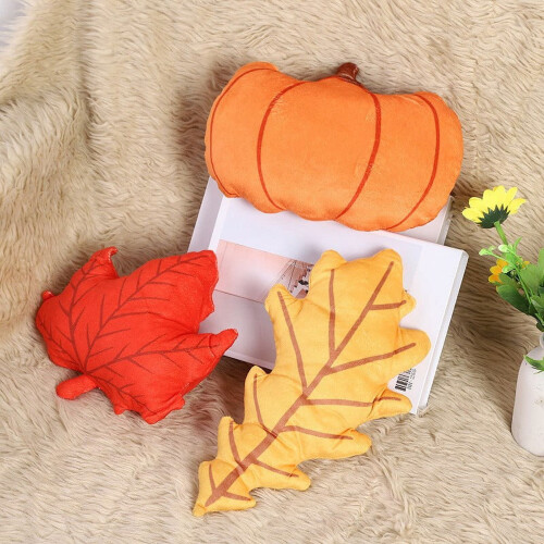 Ensemble de 3 coussins en peluche d'automne Dalrosia