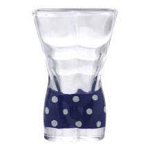 Ensemble de 2 chopes à bière en verre en forme de bikini Lmueinov