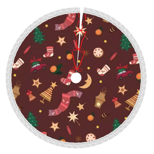 Christmas Tree Skirt 36 Inch Rustic Holiday Decor