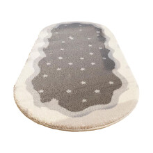 Tapis ovale Nayueo doux et moelleux, antidérapant, pour chambre ou salon