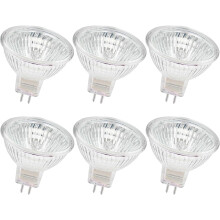 Ampoule halogène MR16 12V 50W GU5.3 2700K blanc chaud (6