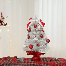 Mini sapin de Noël artificiel avec lumières LED, 30 cm (12 pouces)
