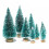 Mini Tabletop Christmas Tree Green Frosted Sisal 8pcs 1