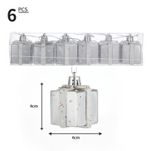 Staron Silver Christmas Ball Ornaments (6-Pack)