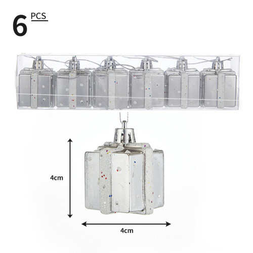 Staron Silver Christmas Ball Ornaments (6-Pack)