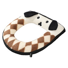 Toilettenmatte aus Flanell mit Cartoon-Hundemotiv, 43 cm