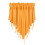 Cortina triangular de color liso de 51x24 pulgadas 1
