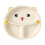 Baby Suction Cup Bowl with Compartments - Silicone, White 1