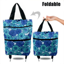 Sac de courses à roulettes pliable (1 pièce)