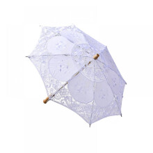 White Lace Wedding Parasol Umbrella, 50cm