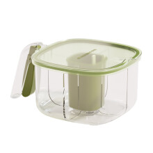Boîte à épices Giyblacko transparente à 4 compartiments pour la cuisine