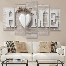 Ensemble de 5 panneaux décoratifs sur toile Prettyui HOME
