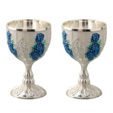 Verre à vin vintage en métal rétro 30 ml