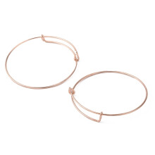 Rose Gold Adjustable Iron Expandable Bangle 65mm