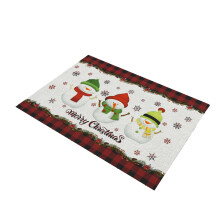 Christmas water-resistant floor mat non-slip outdoor door