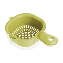 Panier d'égouttage double couche Giyblacko avec poignée en acier1