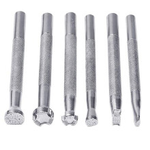 Ensemble d'outils de marquage du cuir de forme spéciale, 6 pièces